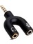 Moda Kulaklık Mikrofon Çoklayıcı 3.5 mm Splitter Switch Stereo Dönüştürücü 1