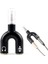 Moda Kulaklık Mikrofon Çoklayıcı 3.5 mm Splitter Switch Stereo Dönüştürücü 2