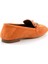 Turuncu Süet  Kadın Loafer Ayakkabı K01258510302 4