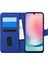 Samsung Galaxy A24 Kılıf Fabric Book Wallet Lacivert 1