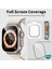 Apple Watch Ultra Tam Kaplayan Cam Ekran Koruyucu V2 Turuncu 4