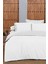 New Fancy Stripe Beyaz King Size (Battal Boy) %100 Pamuk Çizgili Nevresim Takımı 3