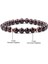 Sertifikalı Lal Garnet - Hematit Doğal Taş Bileklik 8 mm 2
