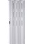 Akordiyon Kapı 72X224 Beyaz Camlı 12 mm Katlanır Akordeon Pvc 2