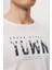 Town Erkek O Yaka T-Shirt Off White 5