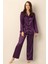 Uzun Kollu Saten Pijama Takımı 1
