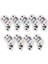 9x Pu Golf Demir Kapakları Set Işlemeli Kediler Desen 4 5 6 7 8 9 P A S (Yurt Dışından) 3
