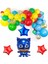 Pijamaskeliler Balon Seti Pjmasks Konsept Helyum Balon Set Pijamaskeli Doğum Günü Set 1