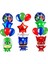 Pijamaskeliler Yaş Balon Seti Pjmasks Konsept Helyum Balon Set Pijamaskeli Doğum Günü Set 1