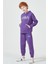 Erkek Çocuk Unisex Nasa Baskı Detaylı Oversize Kapüşonlu Çocuk Eşofman Takımı 2