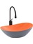 EY-8000MGT Tezgah Üstü Lavabo Gri & Turuncu 1