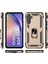 Samsung Galaxy A54 Için Halka Tutuculu Çift Katmanlı Telefon Kılıfı - Altın (Yurt Dışından) 5