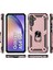 Samsung Galaxy A54 Için Halka Tutuculu Çift Katmanlı Telefon Kılıfı - Rose Gold (Yurt Dışından) 5