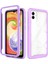 Samsung Galaxy A04 Için Hibrit Bumper Tam Koruma Telefon Kılıfı - Mor (Yurt Dışından) 1