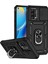 Oppo A74 4g / F19 Için Halka Ayaklı ve Kayar Kamera Kapaklı Telefon Kılıf - Siyah (Yurt Dışından) 1