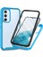 Samsung Galaxy A34 5g Için Dahili Ekran Koruyucu Tam Gövde Koruma Telefon Kılıfı - Mavi (Yurt Dışından) 1