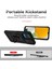 Samsung Galaxy A12 Için Halka Ayaklı ve Kayar Kamera Kapaklı Telefon Kılıf - Siyah (Yurt Dışından) 5