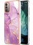 Nokia G21 / G11 Için Mermer Şık Desenli Tpu Tampon Telefon Kılıfı - Pembe (Yurt Dışından) 1