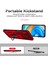 Xiaomi Redmi Note 9s/9 Pro/9 Pro Max Için Halka Ayaklı ve Kayar Kamera Kapaklı Telefon Kılıf - Kırmızı (Yurt Dışından) 5