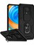 Xiaomi Redmi Note 9s/9 Pro/9 Pro Max Için Halka Ayaklı ve Kayar Kamera Kapaklı Telefon Kılıf - Siyah (Yurt Dışından) 1