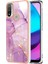 Motorola Moto E20 / E30 / E40 Için Mermer Şık Desenli Tpu Tampon Telefon Kılıfı - Pembe (Yurt Dışından) 1