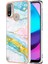 Motorola Moto E20 / E30 / E40 Için Mermer Şık Desenli Tpu Tampon Telefon Kılıfı - Altın (Yurt Dışından) 1