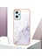 Oppo A36 / Realme 9i Için Mermer Şık Desenli Tpu Tampon Telefon Kılıfı - Beyaz (Yurt Dışından) 5
