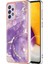 Samsung Galaxy A23 4g / 5g Için Mermer Şık Desenli Tpu Tampon Telefon Kılıfı - Mor (Yurt Dışından) 1
