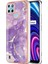 Oppo Realme C21Y Için Mermer Şık Desenli Tpu Tampon Telefon Kılıfı - Mor (Yurt Dışından) 1