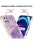 Oppo Realme C21Y Için Mermer Şık Desenli Tpu Tampon Telefon Kılıfı - Mor (Yurt Dışından) 4