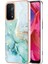 Oppo A74 5g / A93 5g / A54 5g / A93S 5g Için Mermer Şık Desenli Tpu Tampon Telefon Kılıfı - Yeşil (Yurt Dışından) 1