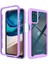 Motorola Moto G42 Için Hibrit Bumper Tam Koruma Telefon Kılıfı - Mor (Yurt Dışından) 1