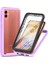 Samsung Galaxy A04 Için Dahili Ekran Koruyucu Tam Gövde Koruma Telefon Kılıfı - Mor (Yurt Dışından) 1