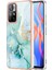 Xiaomi Poco M4 Pro 5g Için Mermer Şık Desenli Tpu Tampon Telefon Kılıfı - Yeşil (Yurt Dışından) 1