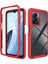 Oneplus Nord N300/OPPO A57/A57S/A77 Için Hibrit Bumper Tam Koruma Telefon Kılıfı - Kırmızı (Yurt Dışından) 1