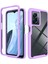 Oneplus Nord N300/OPPO A57/A57S/A77 Için Hibrit Bumper Tam Koruma Telefon Kılıfı - Mor (Yurt Dışından) 1