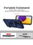 Samsung Galaxy A42 5G/M42 5g Için Halka Ayaklı ve Kayar Kamera Kapaklı Telefon Kılıf - Mavi (Yurt Dışından) 5