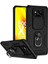 Xiaomi Poco X3 Nfc / X3 Pro Için Halka Ayaklı ve Kayar Kamera Kapaklı Telefon Kılıf - Siyah (Yurt Dışından) 1
