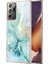Samsung Galaxy Note 20 Ultra Için Mermer Şık Desenli Tpu Tampon Telefon Kılıfı - Yeşil (Yurt Dışından) 1