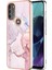 Motorola Moto G71 5g Için Mermer Şık Desenli Tpu Tampon Telefon Kılıfı - Rose Gold (Yurt Dışından) 1