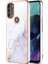 Motorola Moto G71 5g Için Mermer Şık Desenli Tpu Tampon Telefon Kılıfı - Beyaz (Yurt Dışından) 1