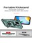 Xiaomi Redmi 10C Için Halka Ayaklı ve Kayar Kamera Kapaklı Telefon Kılıf - Yeşil (Yurt Dışından) 5