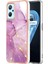 Oppo A36 / Realme 9i Için Mermer Şık Desenli Tpu Tampon Telefon Kılıfı - Pembe (Yurt Dışından) 1