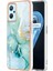 Oppo A36 / Realme 9i Için Mermer Şık Desenli Tpu Tampon Telefon Kılıfı - Yeşil (Yurt Dışından) 1