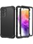 Samsung Galaxy A73 5g Için Yumuşak Silikon Sert Pc Tampon Telefon Kılıfı - Siyah (Yurt Dışından) 3