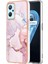 Oppo A36 / Realme 9i Için Mermer Şık Desenli Tpu Tampon Telefon Kılıfı - Rose Gold (Yurt Dışından) 1