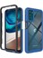 Motorola Moto G42 Için Hibrit Bumper Tam Koruma Telefon Kılıfı - Lacivert (Yurt Dışından) 1