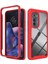 Motorola Edge 2022 Için Hibrit Bumper Tam Koruma Telefon Kılıfı - Kırmızı (Yurt Dışından) 1