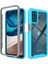 Motorola Moto G42 Için Hibrit Bumper Tam Koruma Telefon Kılıfı - Mavi (Yurt Dışından) 1