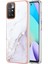 Xiaomi Redmi 10 Için Mermer Şık Desenli Tpu Tampon Telefon Kılıfı - Beyaz (Yurt Dışından) 1